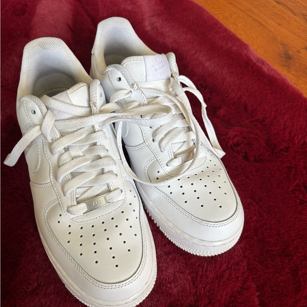 Nike Air Force 1 All-White Sneakers